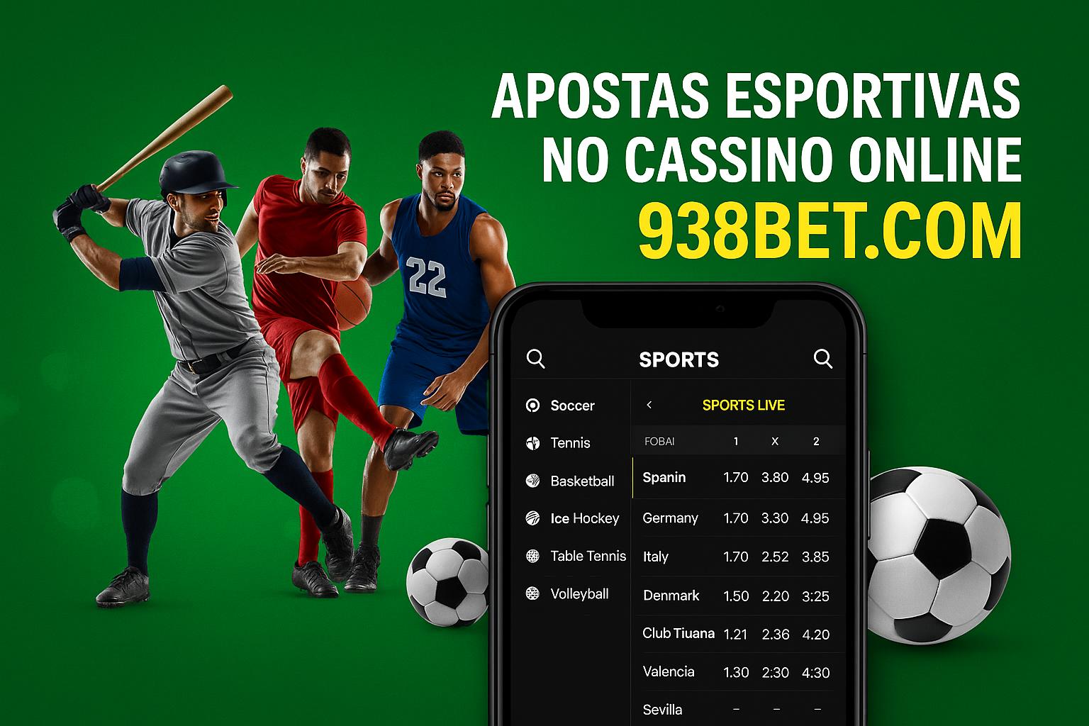 Aposte em apostas esportivas no cassino online 938BET.COM
