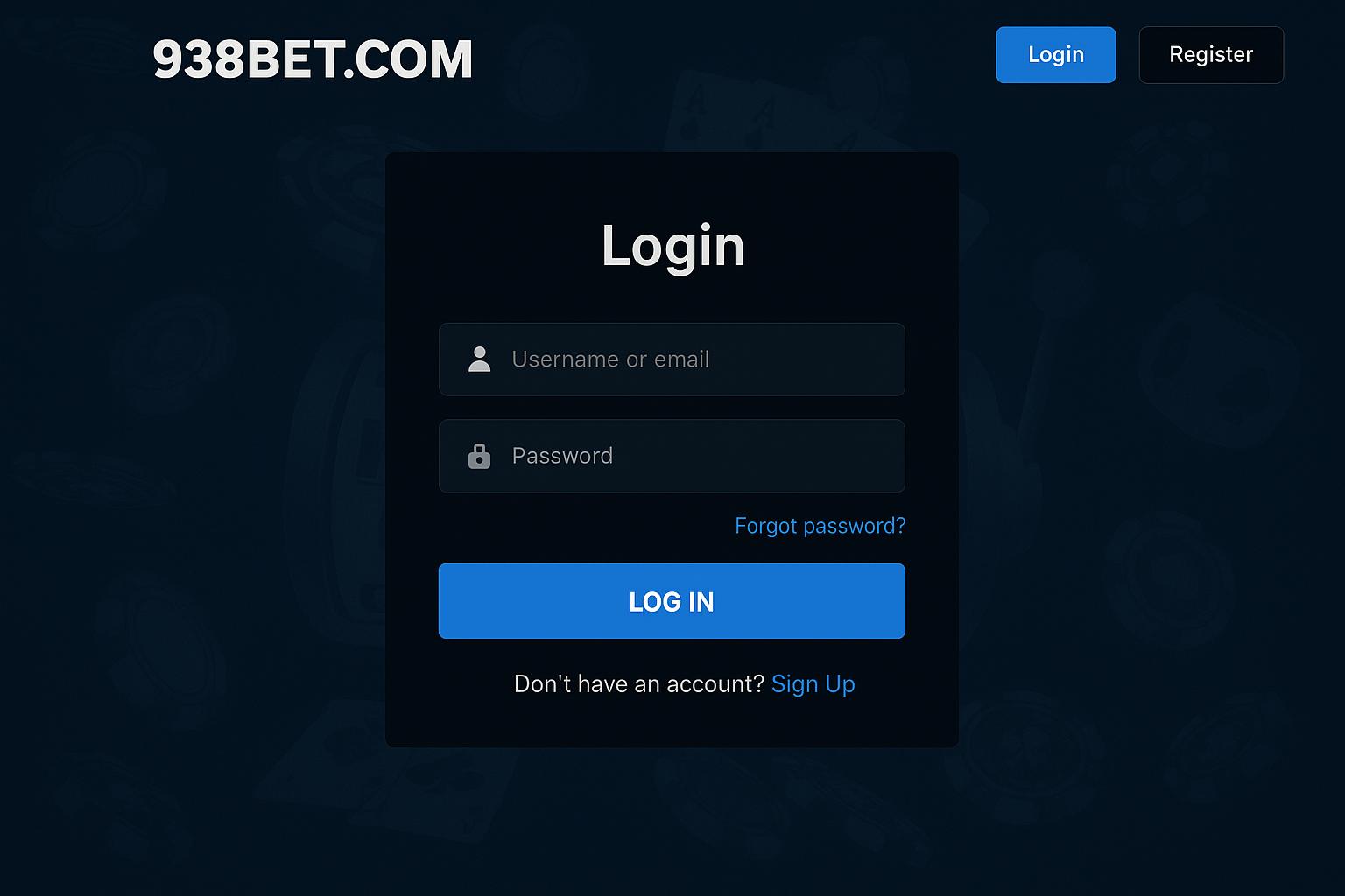 Login no Cassino 938BET.COM